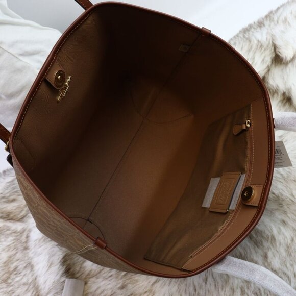 NWT COACH CITY TOTE BAG IN SIGNATURE CANVAS CV976 IMXHE - Picture 10 of 13